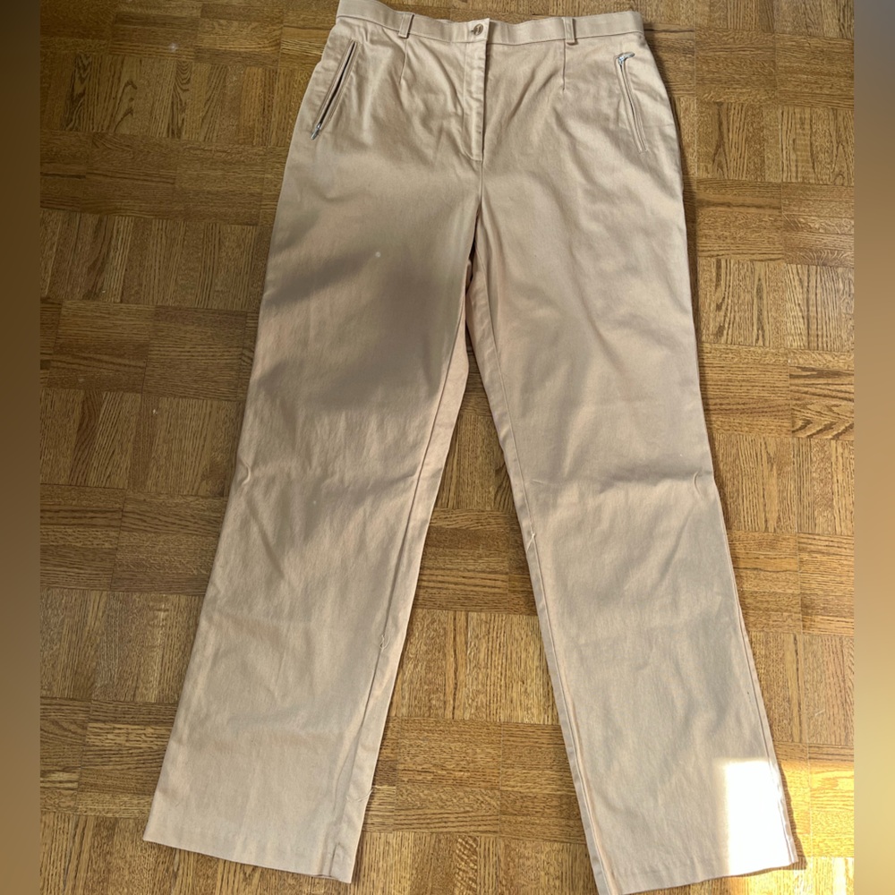 Northern Reflections Beige Cotton Stretch Pants Size 16, Waist 35”